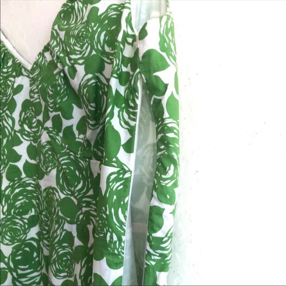 Boden Nancy dress green rose print size US 14R UK 10 - Picture 5 of 11